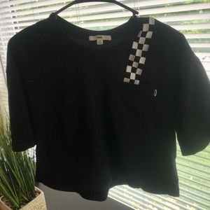 Vans black crop tee